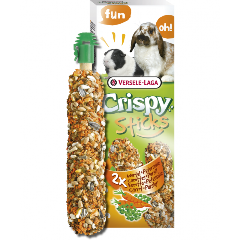Crispy Sticks aux légumes pour lapins et cobayes