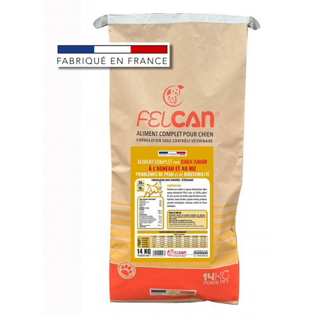 FELCAN Junior Croquettes  -  Croissance - à l'Agneau et au Riz