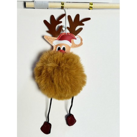 Canne à Pêche avec Peluche Renne de Noël