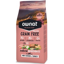 OWNAT PRIME Mini adulte Grain Free Poulet 3kg